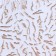 Nail stickers "marble", metallized, golden color