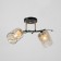 Artemis chandelier 2he27 40W black and gold 46x20x27 cm