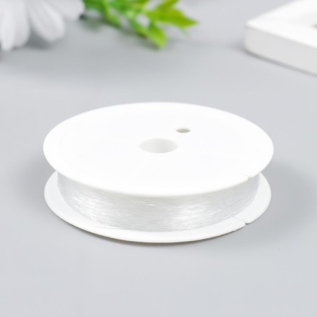 Silicone thread for beads "Astra" 0.4 mm, 25 m, transparent-1