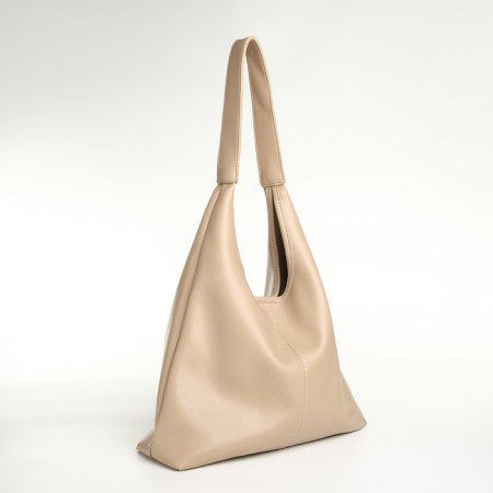 Women's bag on the magnet Textura, medium size, cosmetic bag, milk color-3