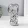Souvenir Ceramics "Abstraction. Lovers with the heart" silver 13x7x18.5 cm