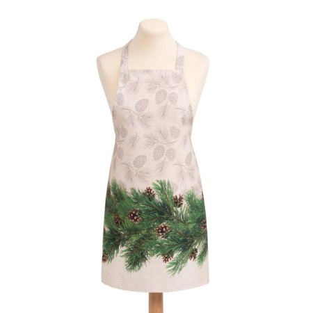Apron "Ethel" spruce branches 70x61 cm, 100% cotton, sarzha 190 g/m2-4