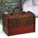 Casket wood chest with a “lush rose” handle 9.4x13.8x9.7 cm