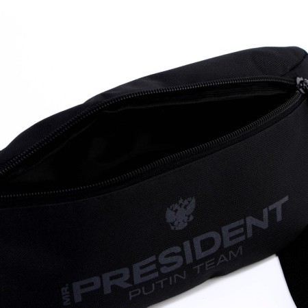 Bag on the belt "Putin Team", 32 x 8 x 15 cm, base, lightning department, black-1