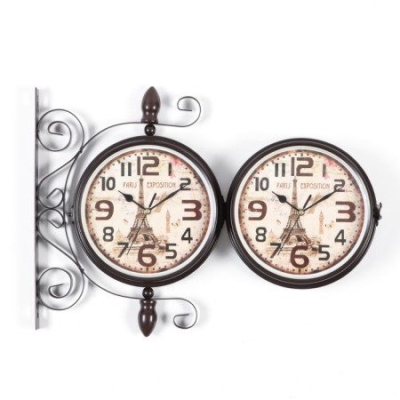 Wall clocks bilateral, on the suspension "Paris", smooth move, D-19 cm, 28 x 8.5 x 35 cm-1