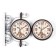 Wall clocks bilateral, on the suspension "Paris", smooth move, D-19 cm, 28 x 8.5 x 35 cm