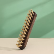 Brush for a beard, lacquer block, boar bristles, 15.5 × 2.8 × 4.1 cm