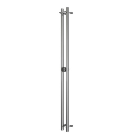 Terminus duo electric heated towel rail "Circle", 1400x114 mm, chrome-1
