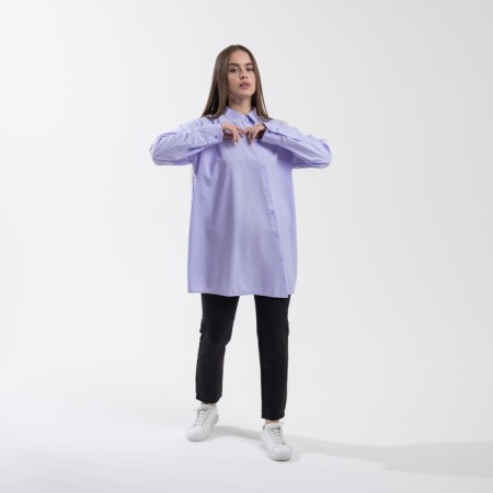 SL shirt, slanting bar, 42-44, lavender