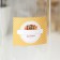 Lesnaya homework label, 70 × 70 mm, orange
