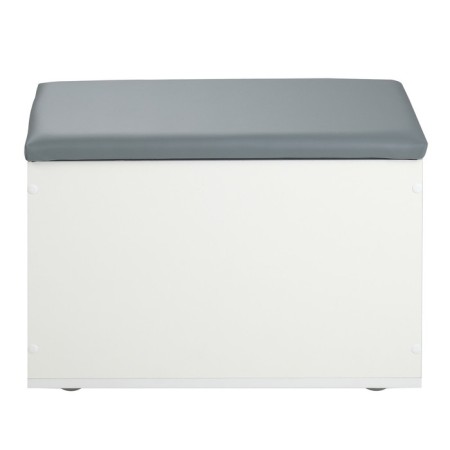 Gerda Pouf, 600x355x432, white/eco -leather gray-3
