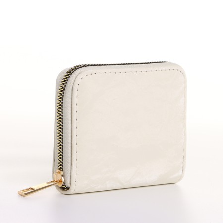 Women's wallet with lightning, beige color-1