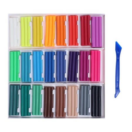 Soft plasticine (wax) calligrata, 24 colors, 360 g-1