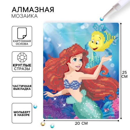 Diamond mosaic, 20x25 cm, princesses