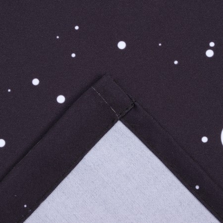 Noteurno curtain set 145x260cm-2pcs, black, Gabardin, p/e 100%-6