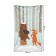 Decorative panel with photo printing "Bear Bayanist", vertical, size 100x150 cm