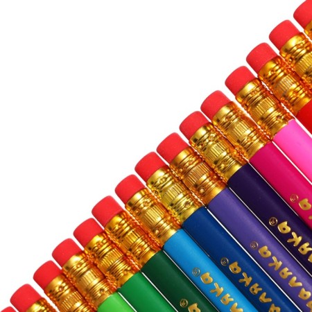 Pencils of 18 flowers "Kalyak-Malyak" washed, with an eraser, trihedral, plastic case-3