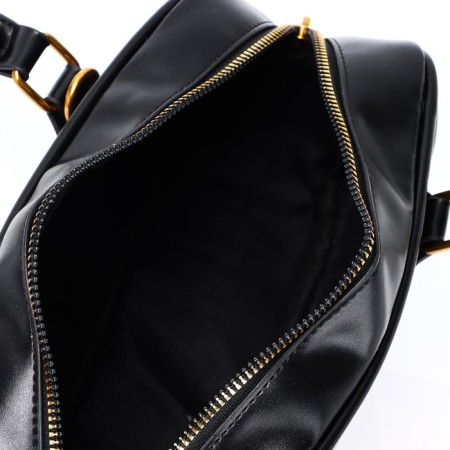 Women's bag made of artificial leather, 24*13*7 cm, black color-6