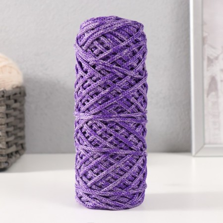Knitting cord 35% cotton, 65% polypropylene 3 mm 85m/160 ± 10 g (lavender/purple)