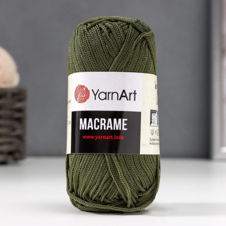 Yarn "Macrame Macrama" 100% polyester 130m/90g (164 swamp)