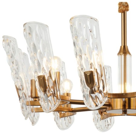 Suspension chandelier Darling 12XE14 40W, size 80x80x60-150 cm, bronze color-2