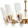 Suspension chandelier Darling 12XE14 40W, size 80x80x60-150 cm, bronze color