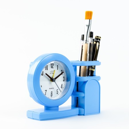 Clock - desktop organizer "Minim", discrete move, D -10 cm, 15 x 5 x 11 cm, aa-1