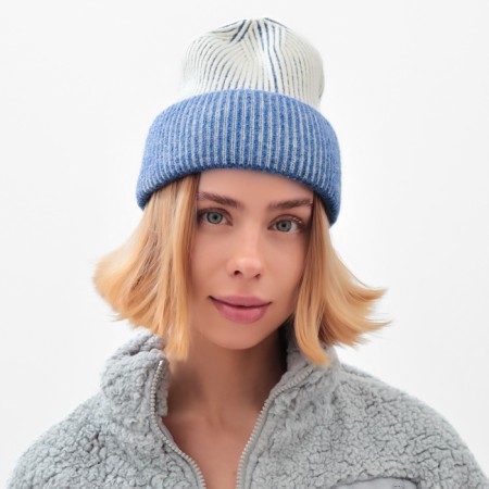 Women's hat minku, blue color, rr 56-58
