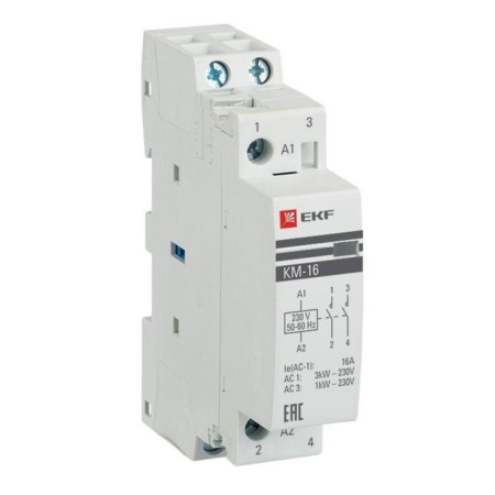 Modular contactor EKF KM-16-20, 16A, 2NO