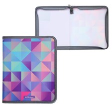 Lightning folder with A5+, 550 μm, Erichkrause Magic Rhombs, up to 150 sheets, with a pattern