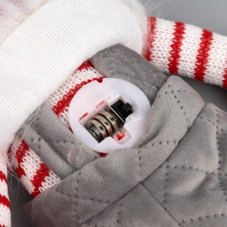 LED figure "Dwarf with a beard" 14 × 47 × 9 cm, textiles, batteries AG10x3, glow warm white-2