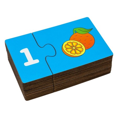 Set of puzzles “Learn to count”, 10 cards, 20 details-3