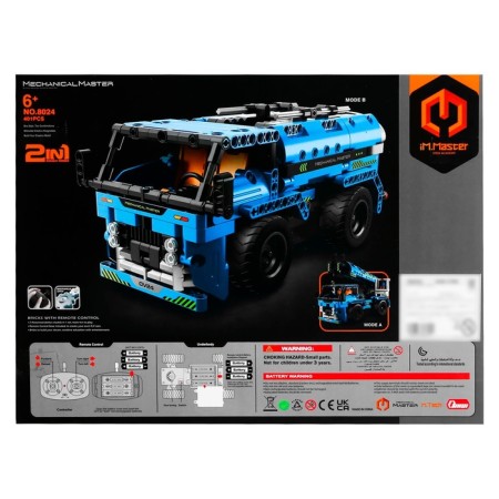 Designer on the Special Technician control panel, 2 assembly options: car crashes, truck, radio control, batteries, 401 parts-5