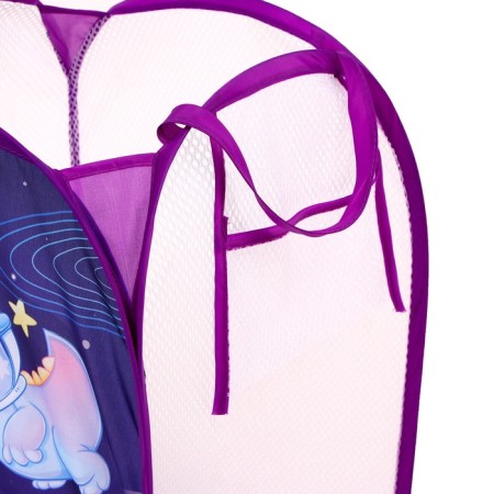 Basket for storage of toys "Space Friends", 57 x 34 x 34 cm, purple-3