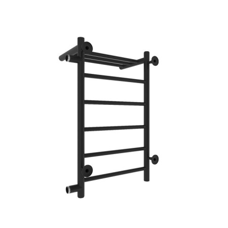 Water towel "Sanprise" Aurora P6, 400x700 mm, with a shelf, right, black matte-6