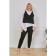 Female shirt, size 64, black and white color