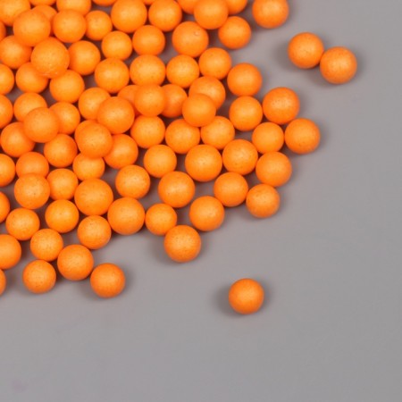 Decor for creativity Polyn -plast "Assorted balls" Orange set 10 grams