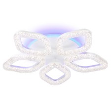 Светильник светодиодный потолочный с RGB подсветкой и пультом Ambrella light, Original, FA3925, 5хLED, 100 Вт, 7500Lum, 3000-6400К, цвет белый