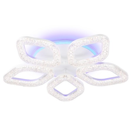 LED ceiling LED with RGB backlight and Ambrella Light, Original, FA3925, 5XLED, 100 W, 7500LUM, 3000-6400K, white color.