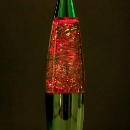 Green Rocket lamp LED, LAVA, sparkles, from batteries 3HLR44 19 cm Risalux-4