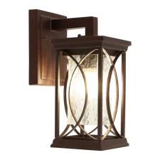 Sadovo-park lamp Feron PL651, IP44, E27, 60 W, 180x125x290 mm, brown color