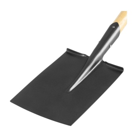 Shovel is universal, rectangular, l = 115 cm, wooden lacquered stalk, Sibrtekh-3