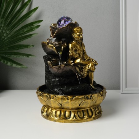 The desktop fountain from the network, backlight "Elder at water leaves" 20.5x20.5x26.5 cm-2