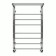 Water towel Terminus "Arctur" P8, 500x800 mm, lower connection, chrome