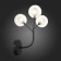 Sconces st. SL376.401.03. Demele. 3x2 W, G4 LED, 15x20 cm, black color