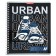 Notebook of 48 sheets in the cage on the crest "sneakers", cover shaking cardboard, UV-keys, mix