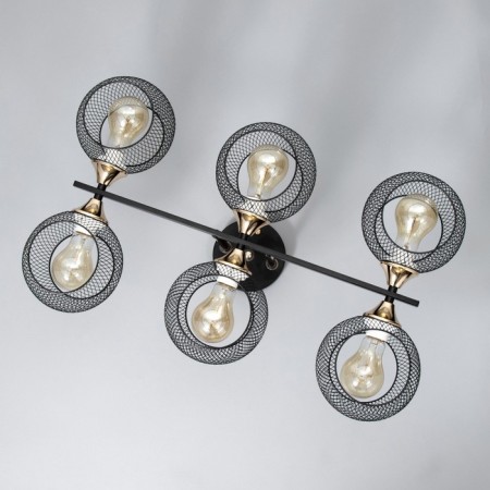 Estet chandelier 6he27 40w Black 58x36x23.5cm Bayerlux-4