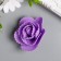Decor for creativity "Violet rose with wavy petals" d = 5 cm