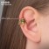 Earring "Kaff" Firefly, color black gold