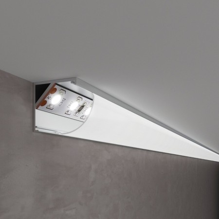 Aluminum corner profile for Elektrostandard LED tapes, LL-2 -LP008 2000x16x16 mm